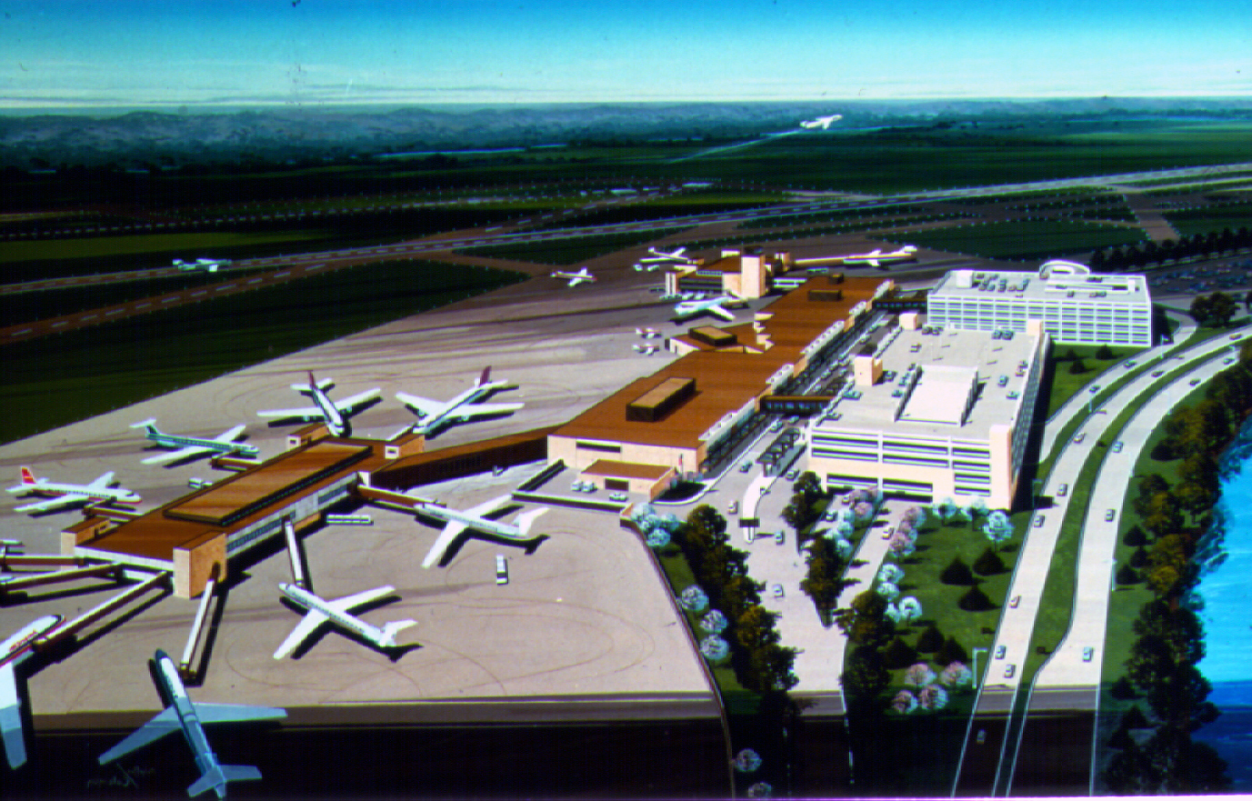 aerial view of eppley airfield in omaha aerial view of eppley airfield in omaha