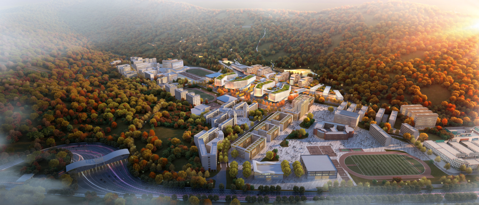 aerial view of the shenzen institute of design and innovation