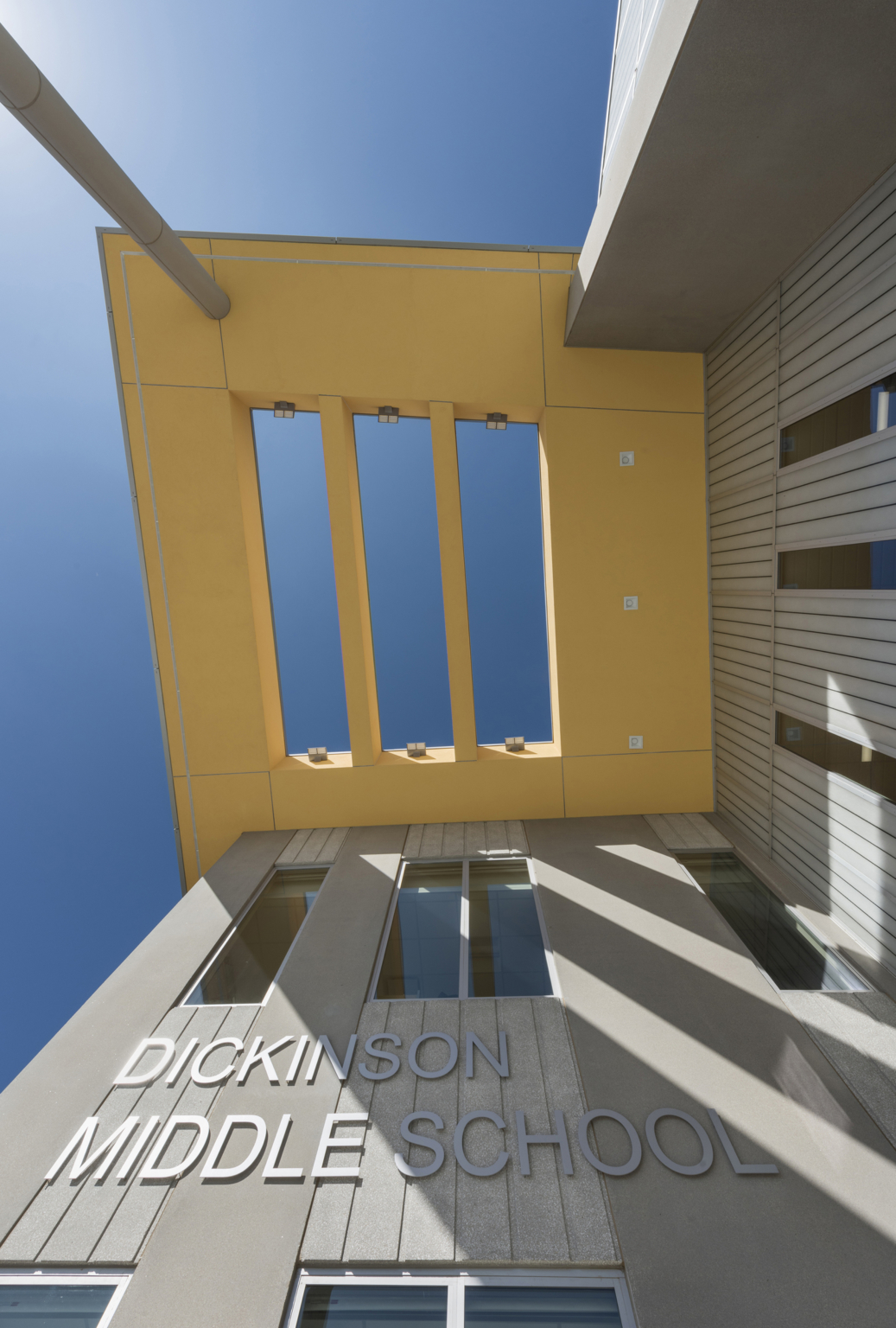 Entrance into Dickinson Middle School