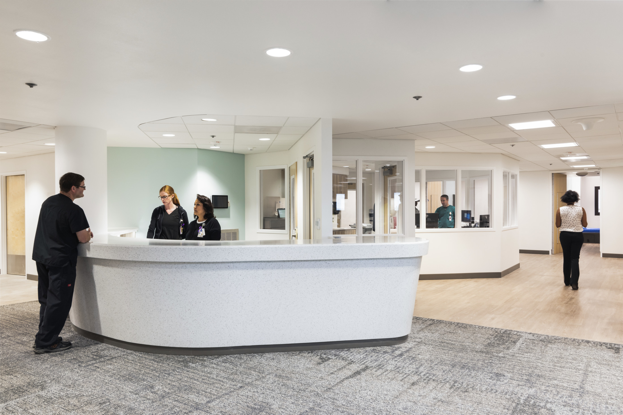 Reception desk at Valleywise Behavioral Health