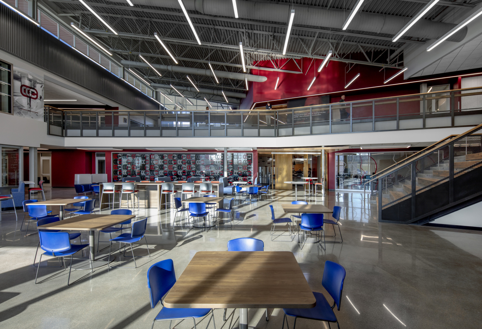 Open seating area at Cherry Creek Innovation Campus