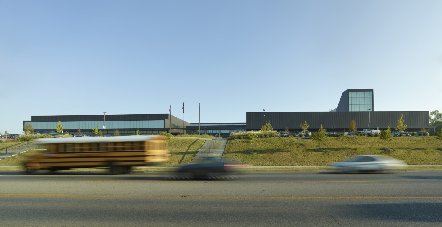 Street view of Fayetteville High School. Street view of Fayetteville High School.