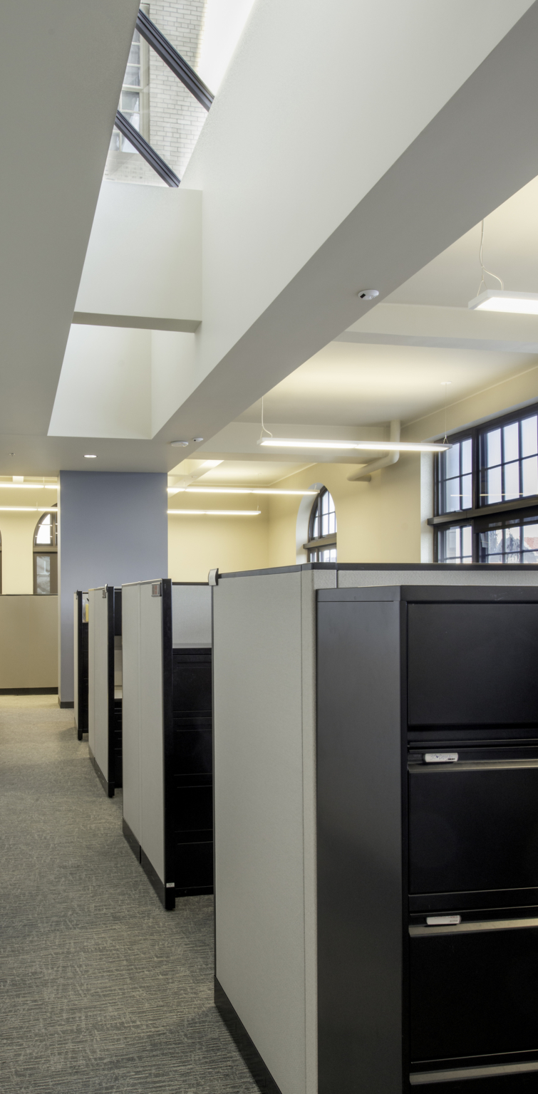 naturally lit work areas in the wayne aspinall federal building