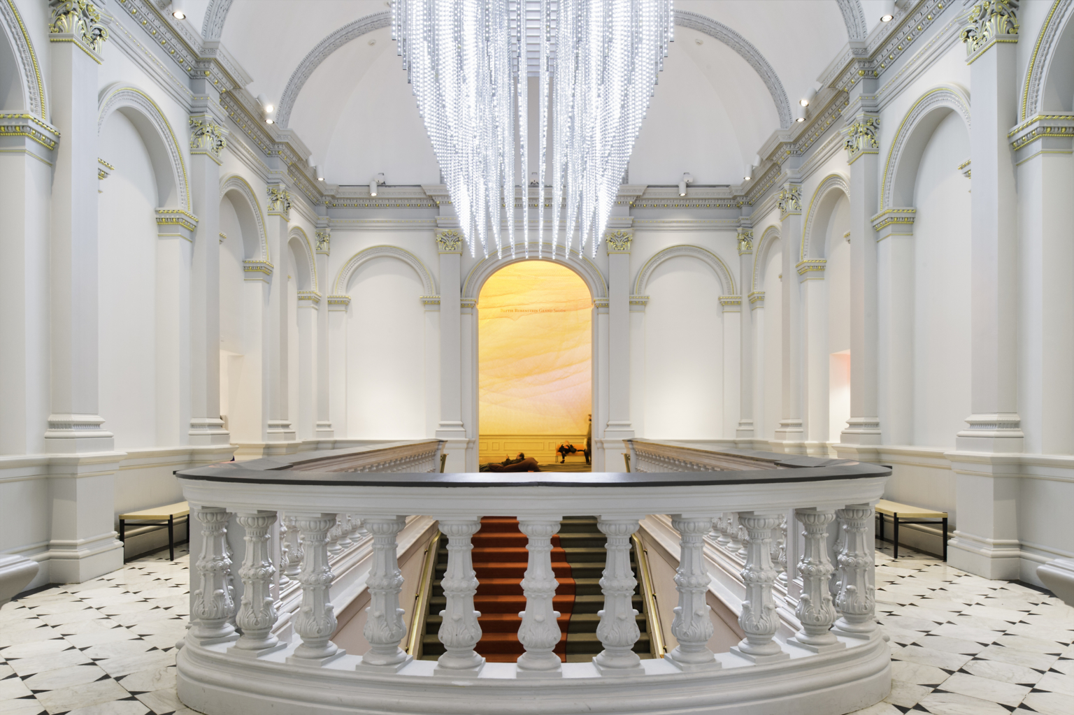 leo villareal sculptural chandelier hanging over a staircase the renwick gallery leo villareal sculptural chandelier hanging over a staircase the renwick gallery