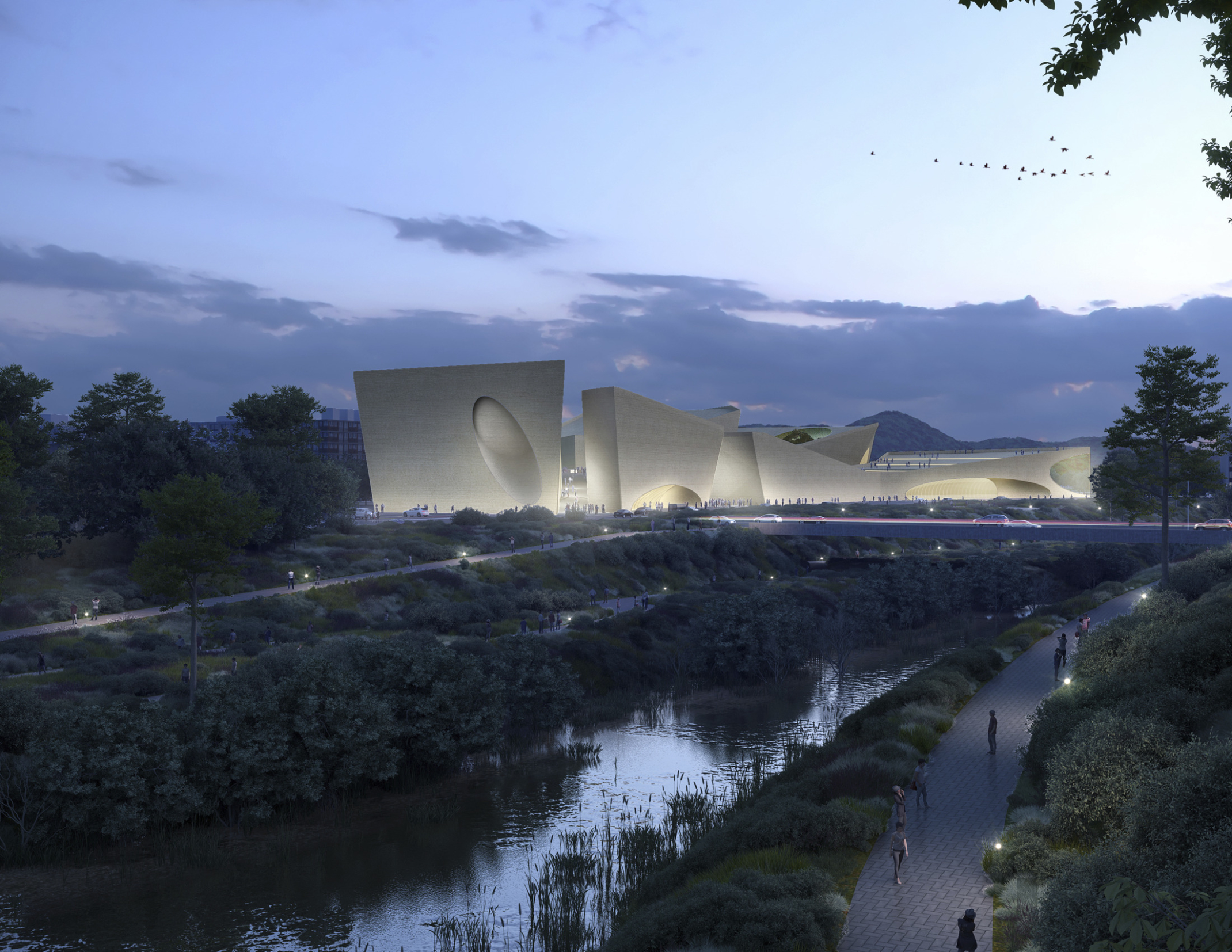 Exterior view of Shenzhen Natural History Museum.