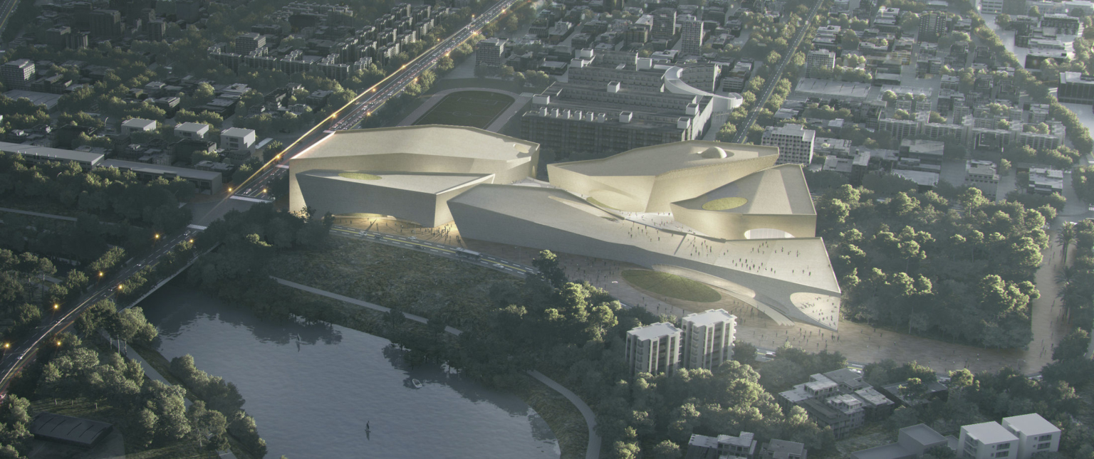 Bird's eye view of the Shenzhen Natural History Museum.