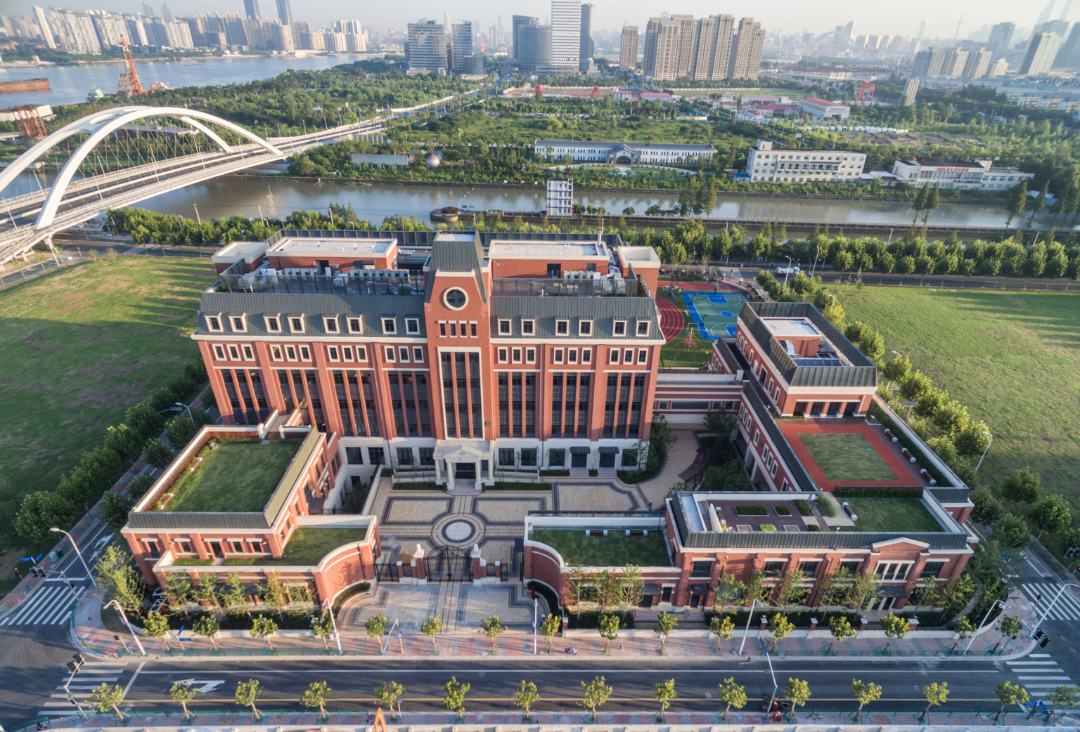 Aerial view of Huili International School Aerial view of Huili International School