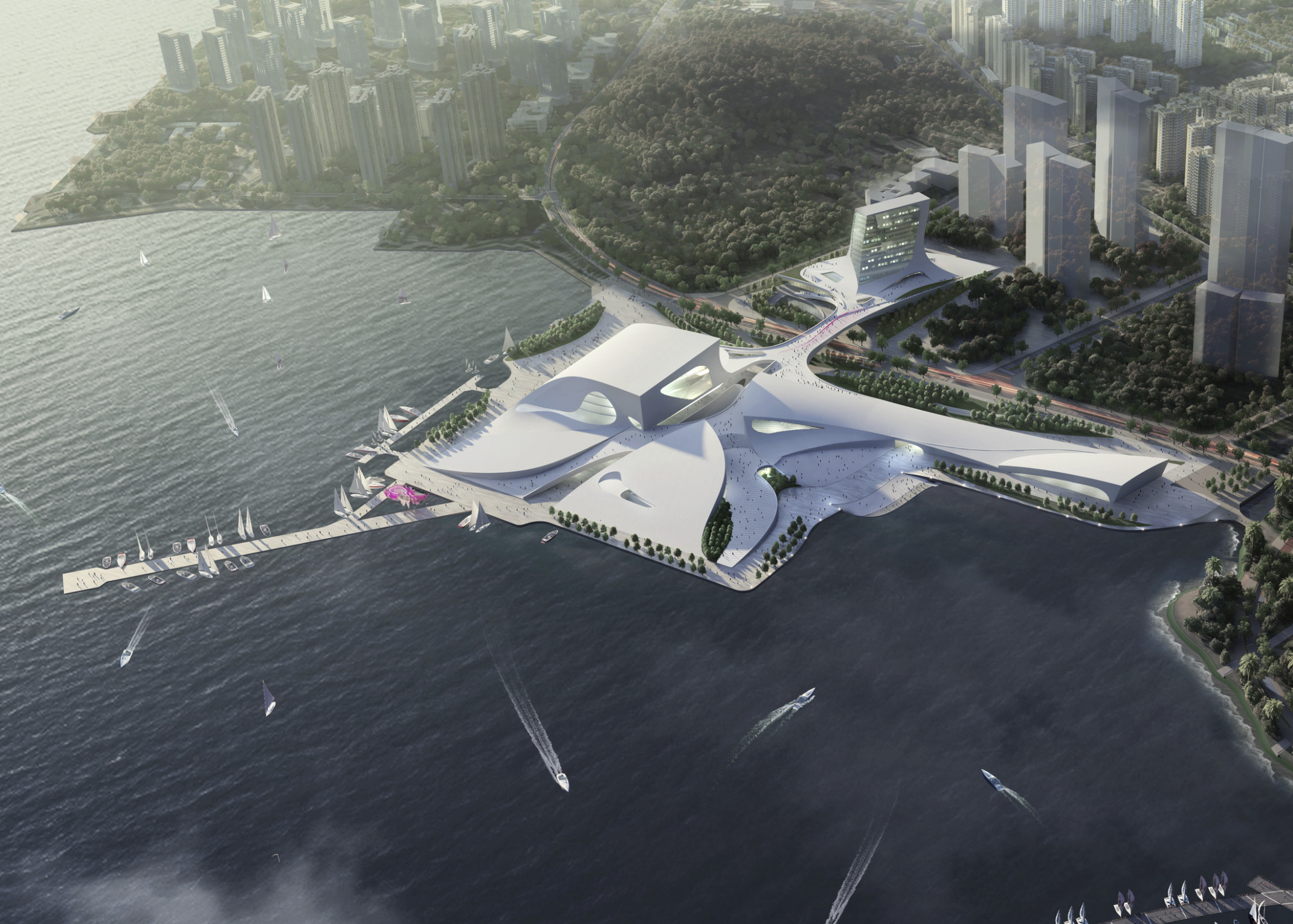 Bird's eye view of Shenzhen Opera House