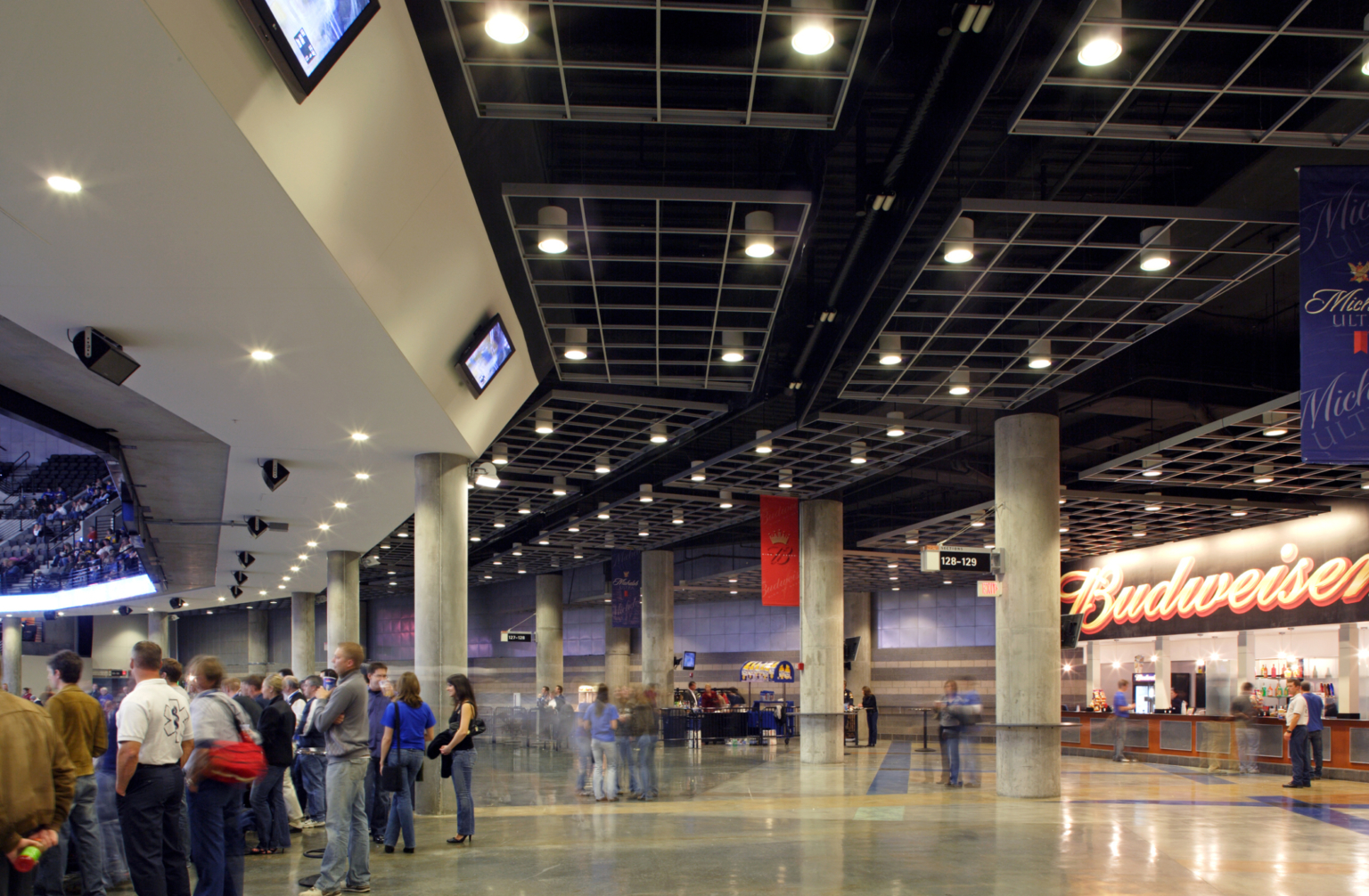 concession area at the CHI Center in Omaha