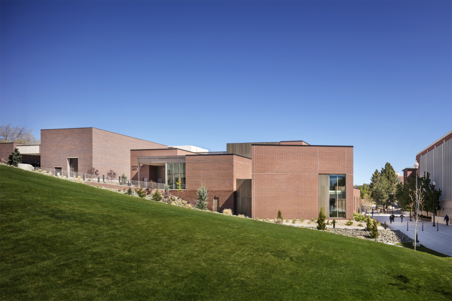 actual south elevation at the University of Nevada, Reno University Arts Building