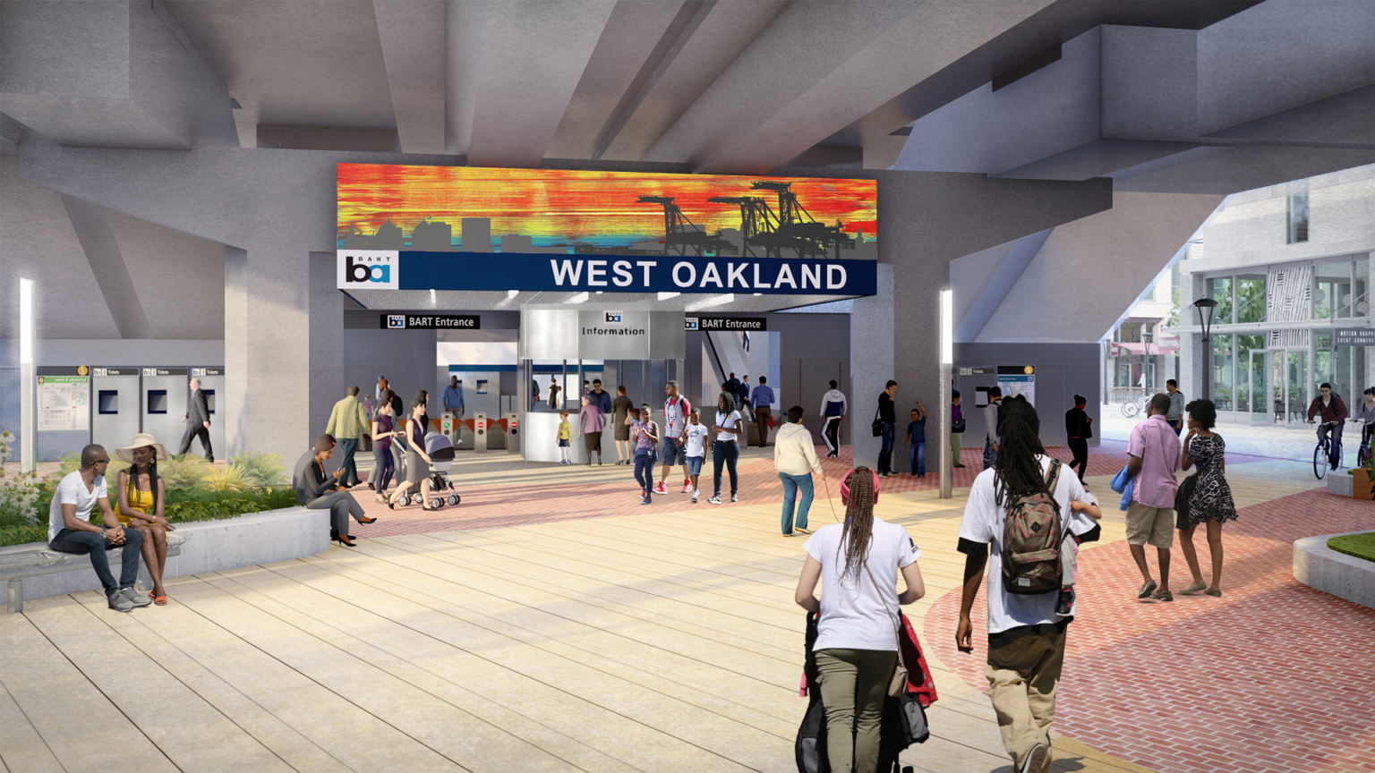 proposed design for the underside of a train rail in west oakland california proposed design for the underside of a train rail in west oakland california