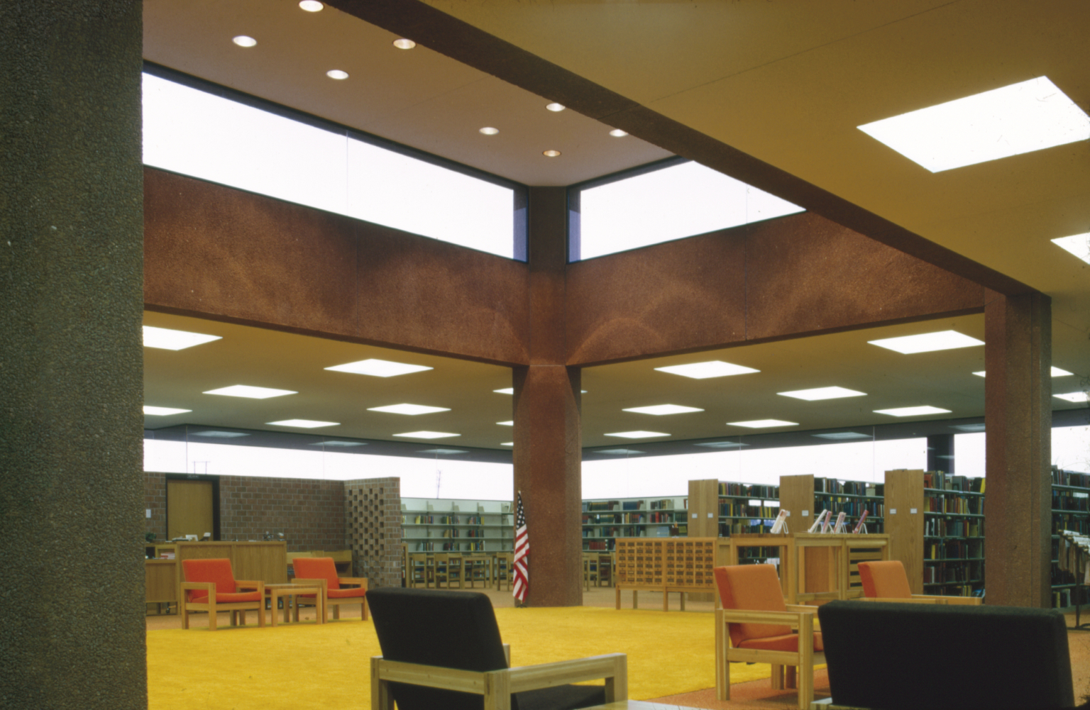 library design fro the 1960s with clerestory windows library design fro the 1960s with clerestory windows