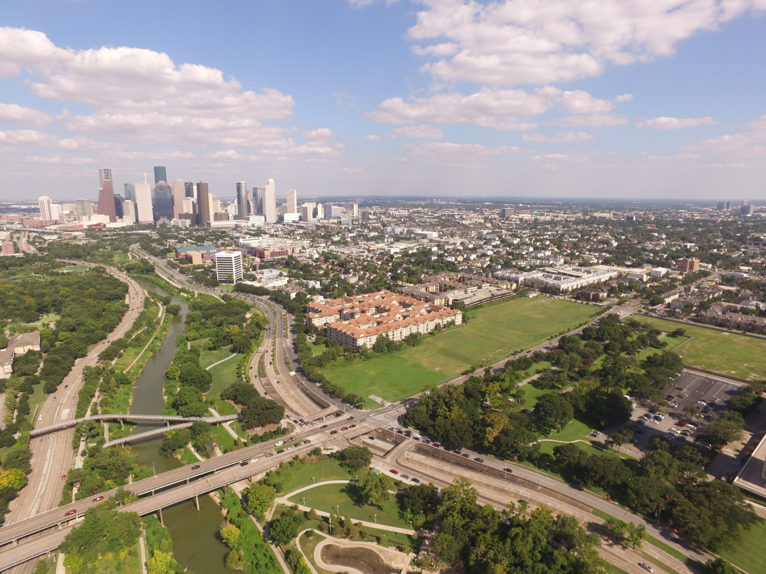 Aerial shot of Ismaili Center