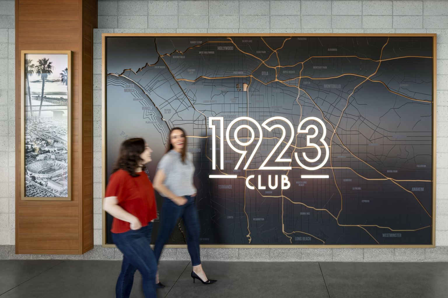 custom wall graphic engraved with 1923 club