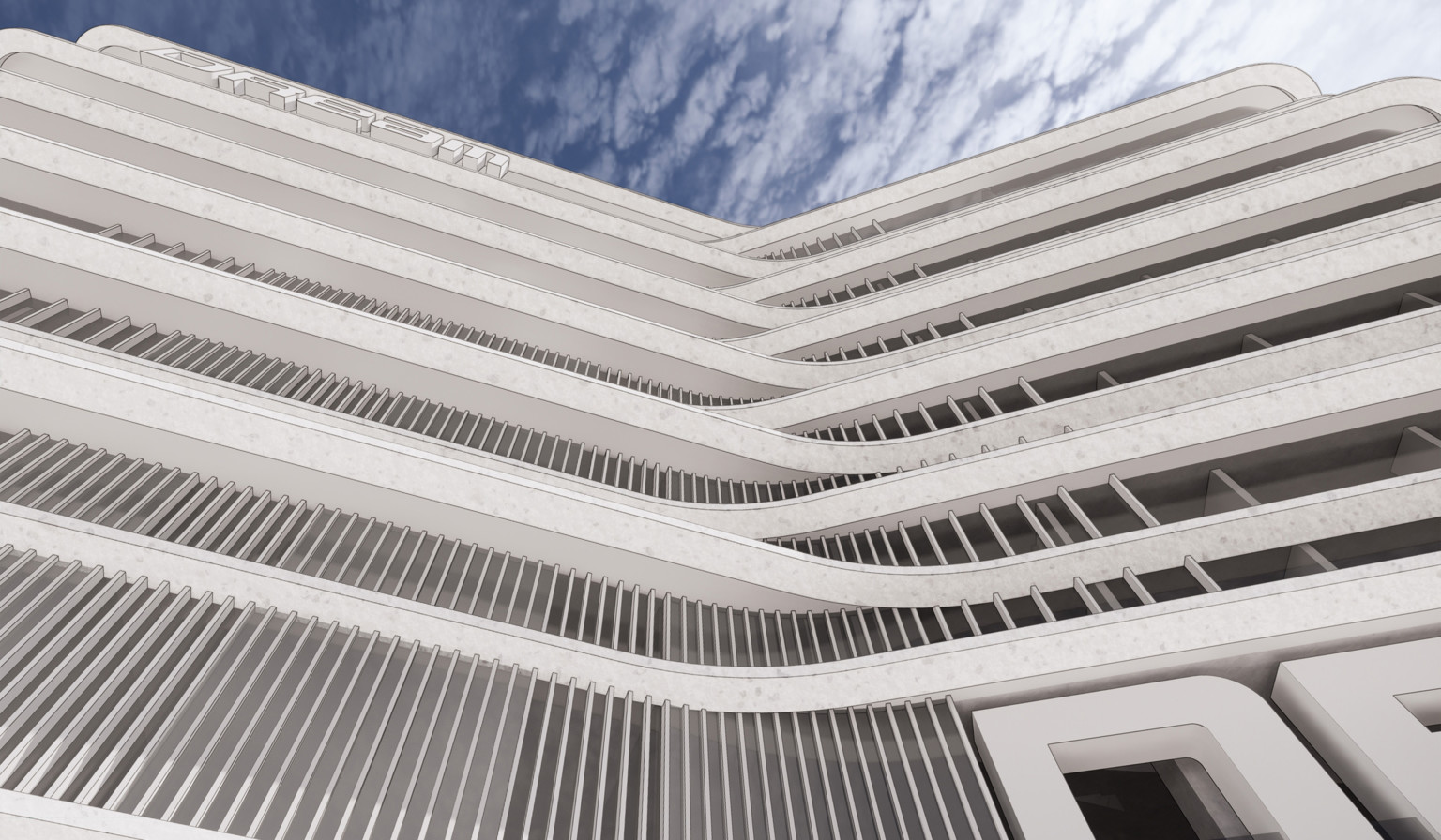 architectural facade concept design detail